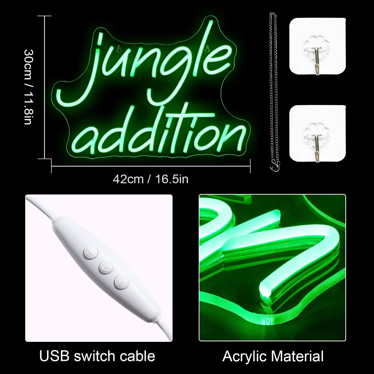 Jungle Addition 5V USB LED neon sign