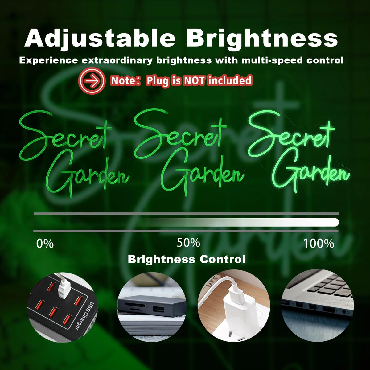 Secret Garden 5V USB LED neon sign