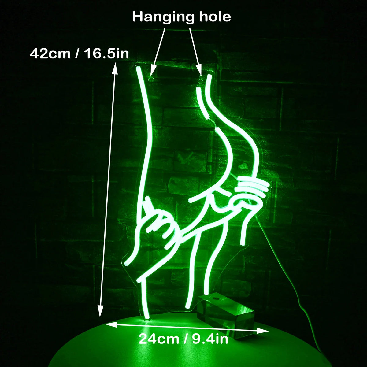 Enseigne néon LED USB 5 V Silhouette féminine