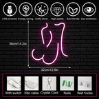 Sexy Lady 5V USB LED neon sign