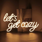 Let’s Get Cozy 5V USB LED neon sign – 42X23cm