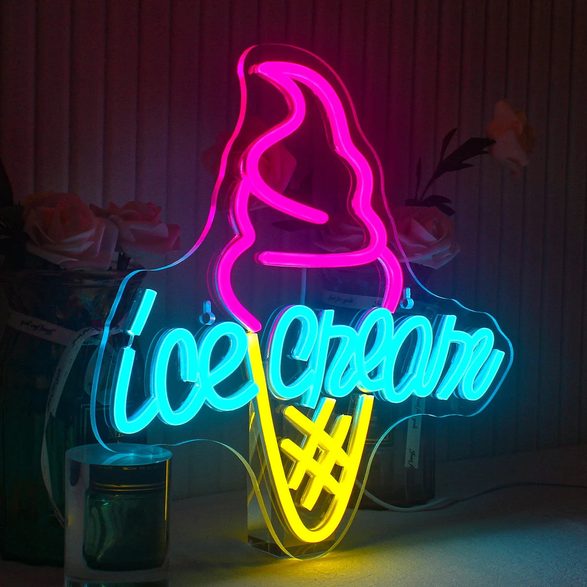 Ice Cream 5V USB LED neon sign