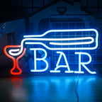 Enseigne néon LED USB 5 V Bar — 40 × 20 cm