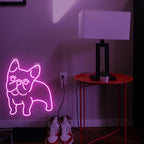 Pink Dog 5V USB LED neon sign