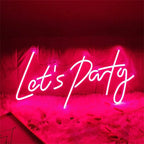Let's Party 5V USB LED neon sign