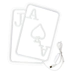 Enseigne néon LED USB 5 V Poker