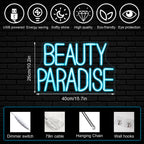 Enseigne néon LED USB 5 V Beauty Paradise