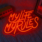 My Life My Rules 5V USB LED neon sign