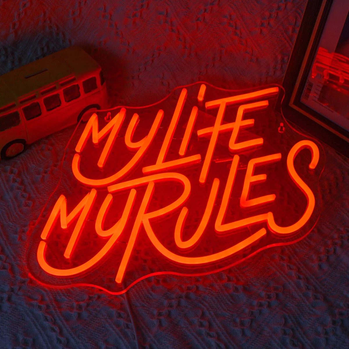 My Life My Rules 5V USB LED neon sign
