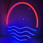 Sunset & Sea 5V USB LED neon sign