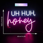 Uh Huh, Honey 5V USB LED neon sign – Pink White
