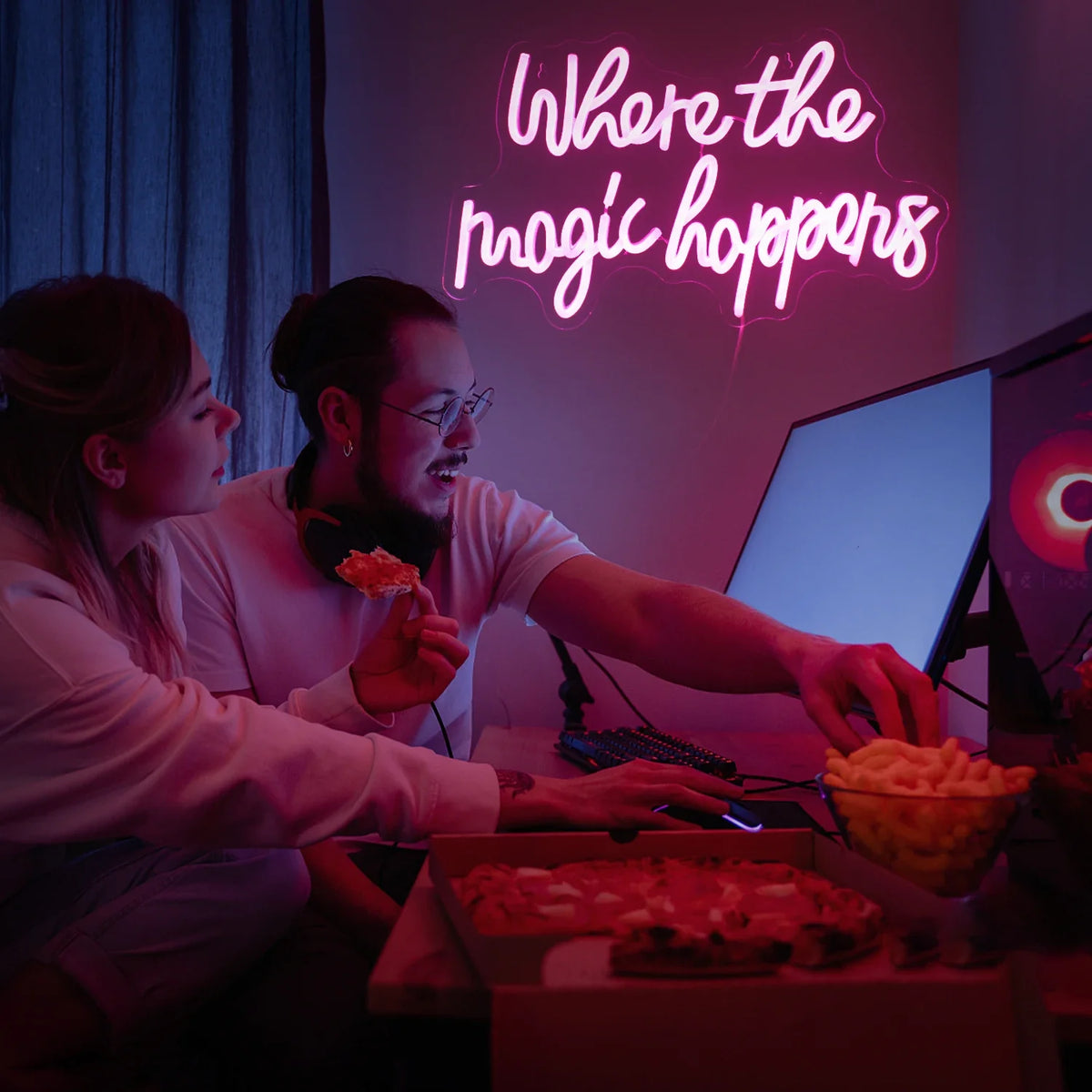 Where The Magic Happens 5V USB LED neon sign