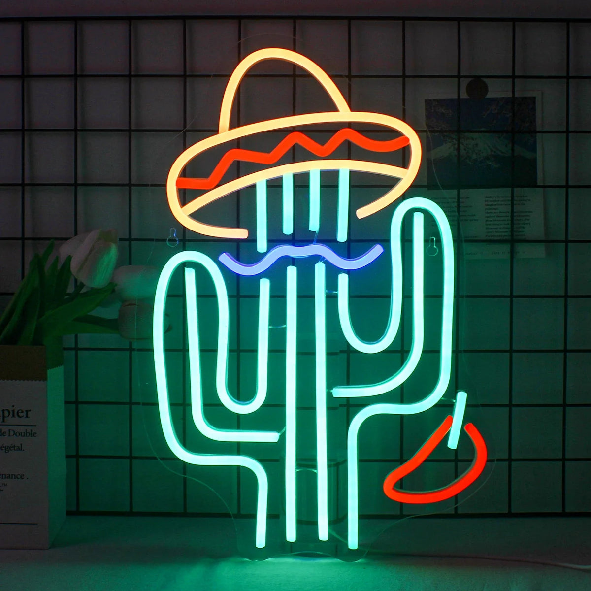 Cactus 5V USB LED neon sign – 42.5x28cm
