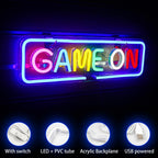 Game On 5V USB LED neon sign