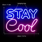 Enseigne néon LED USB 5 V Stay Cool — STAY Cool
