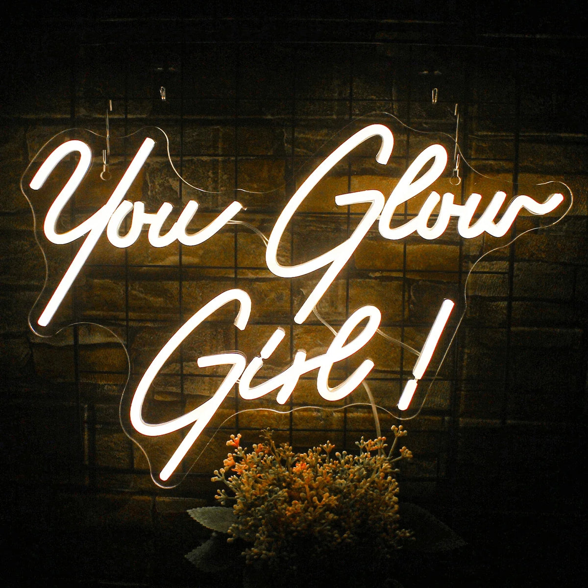 Enseigne néon LED USB 5 V You Glow Girl