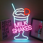 Milk Shakes 5V USB LED neon sign – 23.5x40cm