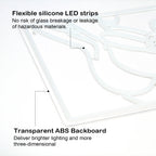 Enseigne néon LED USB 5 V Silhouette féminine