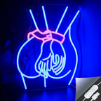 Woman Body 5V USB LED neon sign – Blue