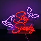 Enseigne néon LED USB 5 V Stay Spooky