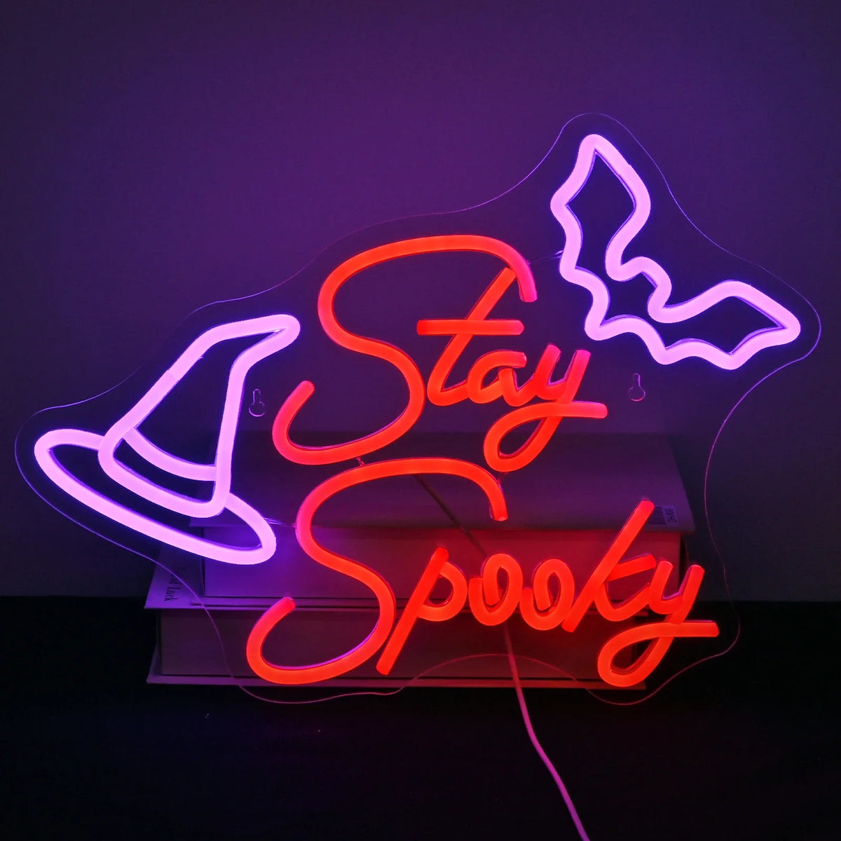 Enseigne néon LED USB 5 V Stay Spooky