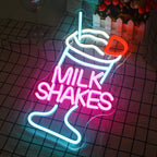 Milk Shakes 5V USB LED neon sign