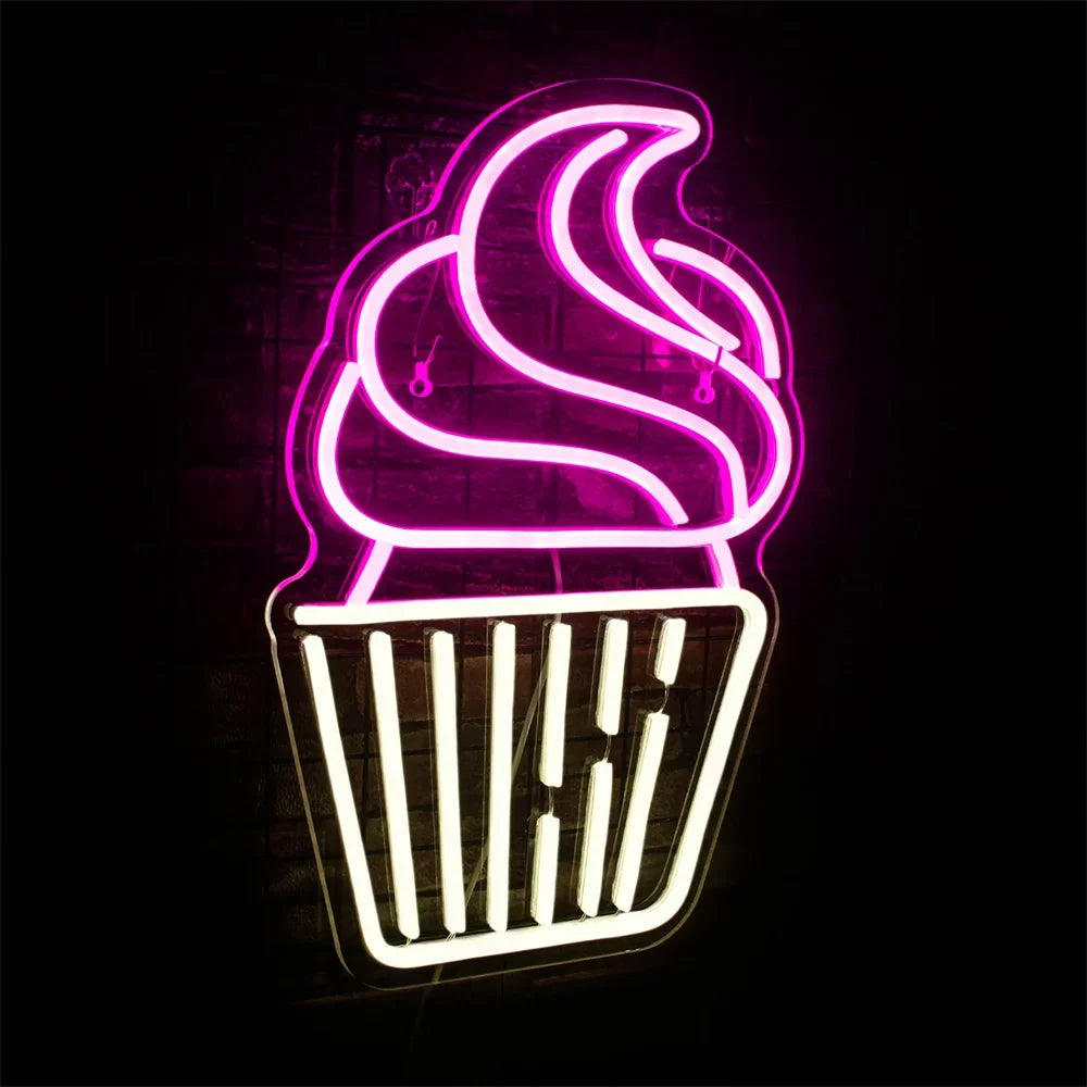 Cupcake 5V USB LED neon sign