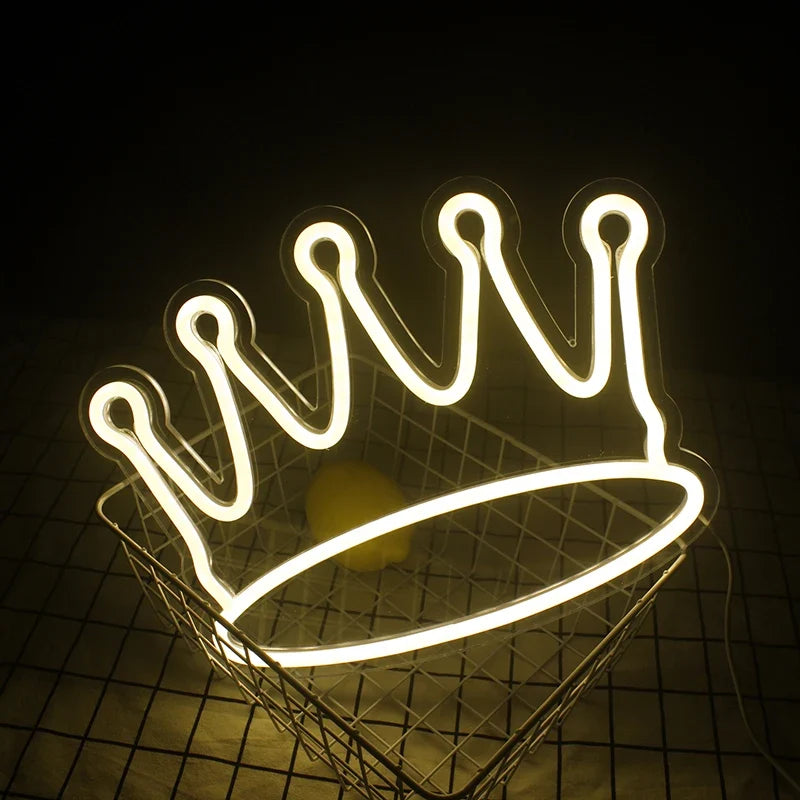 Crown 5V USB LED neon sign
