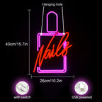 Nails 5V USB LED neon sign