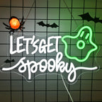 Let's Get Spooky 5V USB LED neon sign – 42x20cm