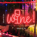 Wine 5V USB LED neon sign