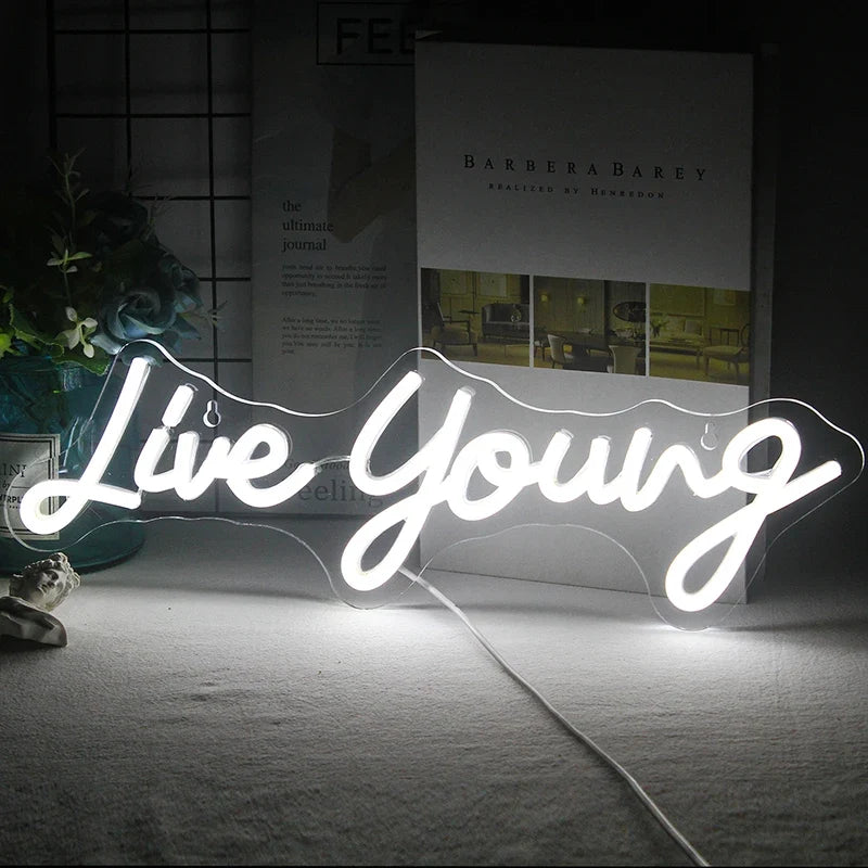 Live Young 5V USB LED neon sign – live young