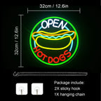 Open Hot Dogs 5V USB LED neon sign