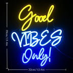 Good Vibes Only 5V USB LED neon sign