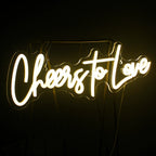 Enseigne néon LED USB 5 V Cheers to Love