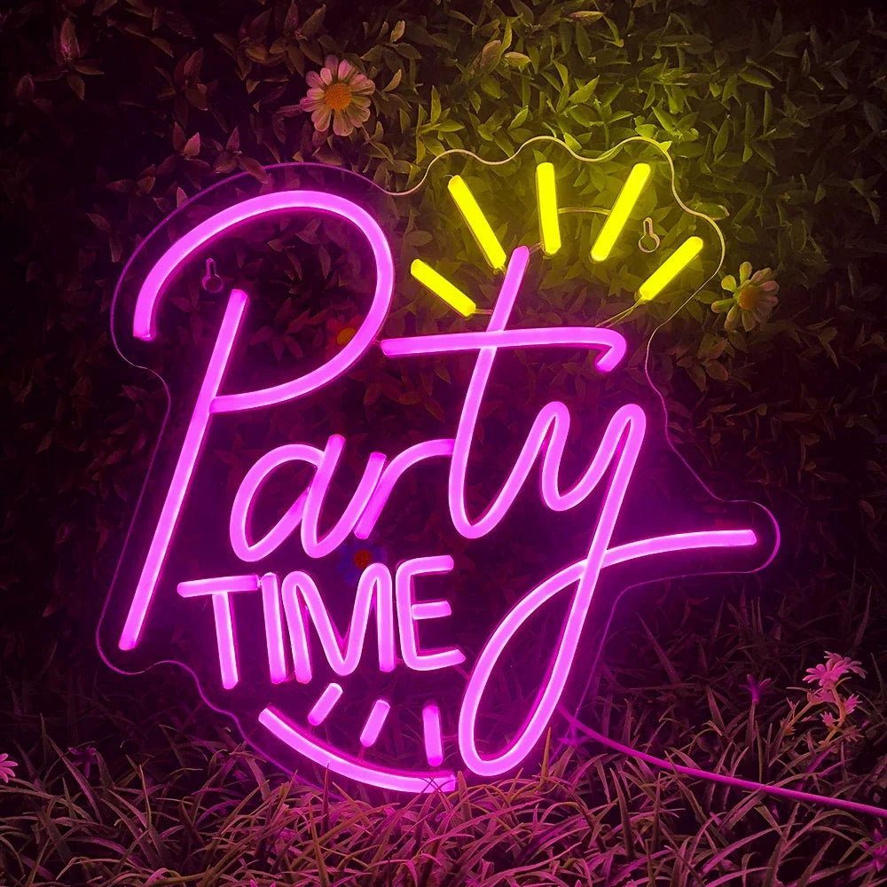 Party Time 5V USB LED neon sign