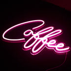 Enseigne néon LED USB 5 V Coffee rose