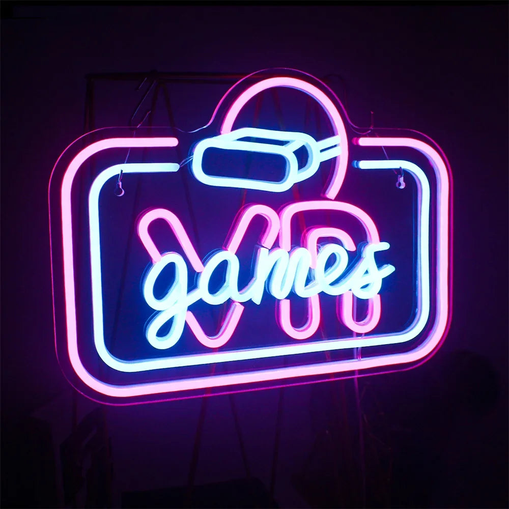 VR Game 5V USB LED neon sign