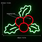 Christmas Holly 5V USB LED neon sign – Fruits