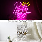 Party Time 5V USB LED neon sign