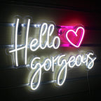 Hello Gorgeous 5V USB LED neon sign