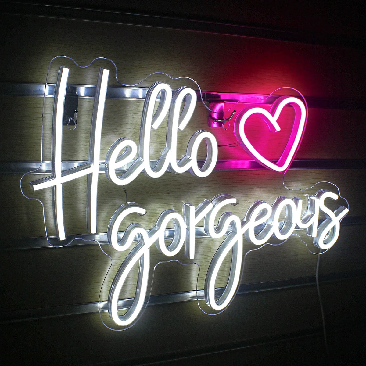 Hello Gorgeous 5V USB LED neon sign
