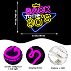 Back to the 80s 5V USB LED neon sign