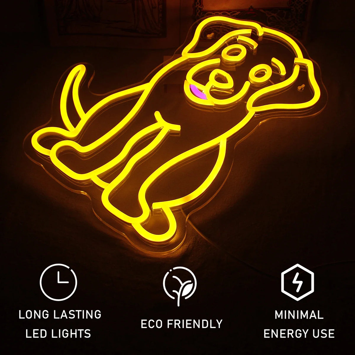 Dog 5V USB LED neon sign