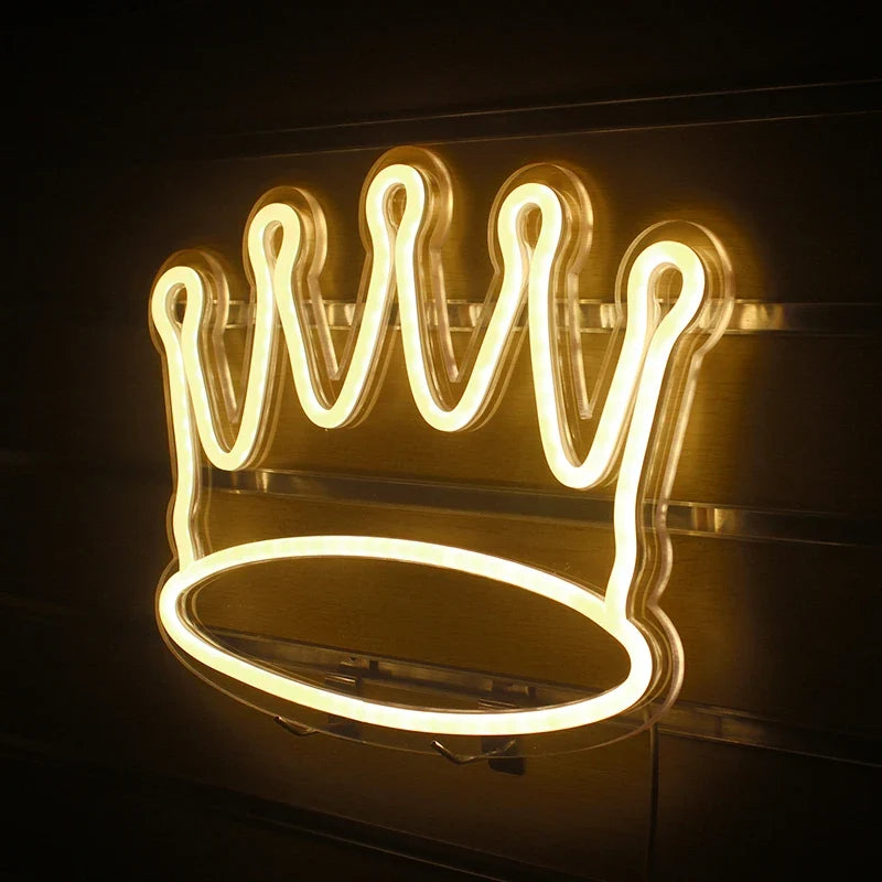Crown 5V USB LED neon sign