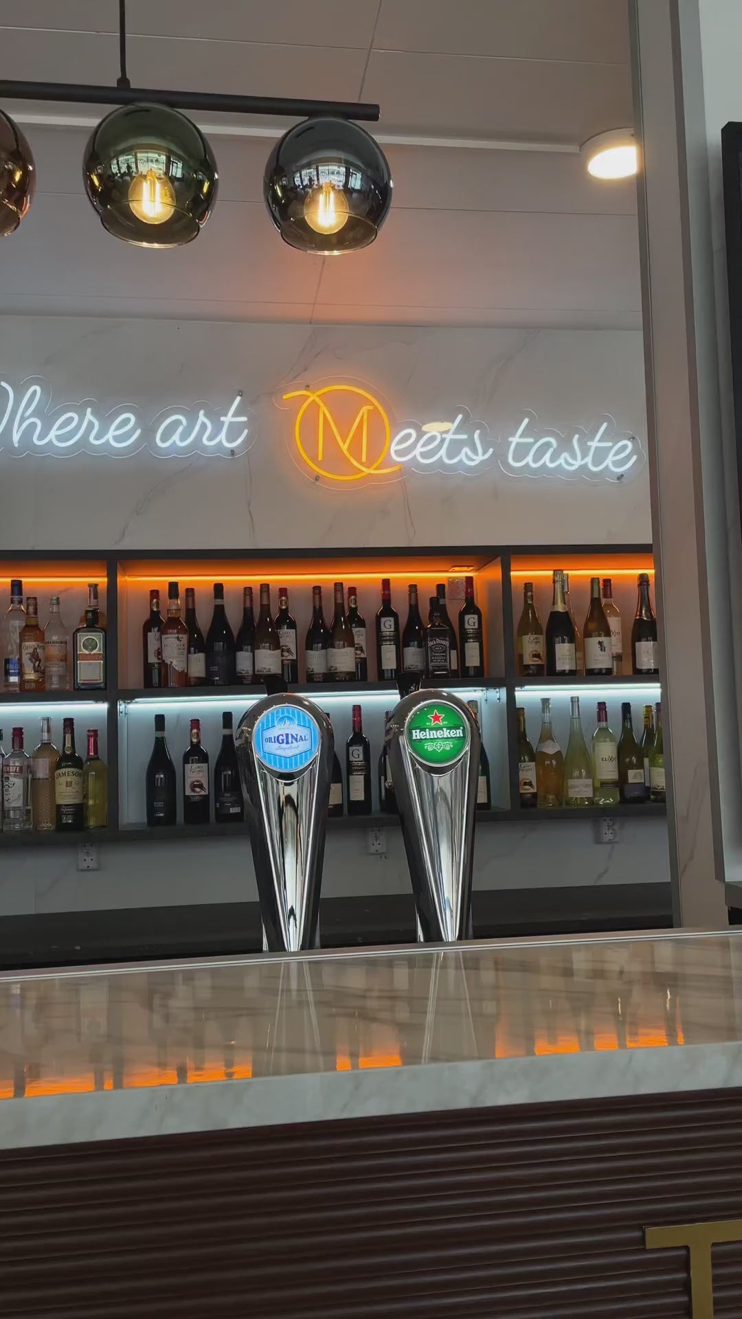Madez Lounge custom LED neon sign project video 1