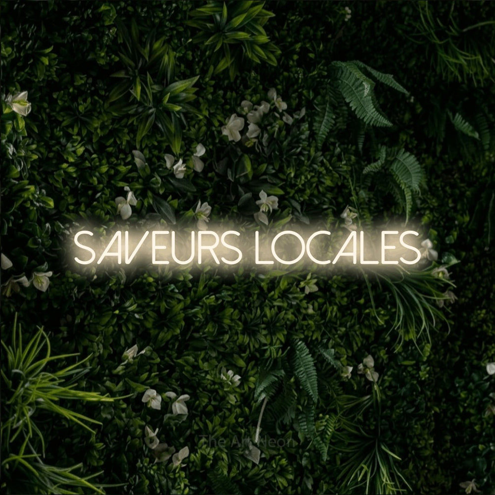 Saveurs locales – Restaurant LED Neon Sign