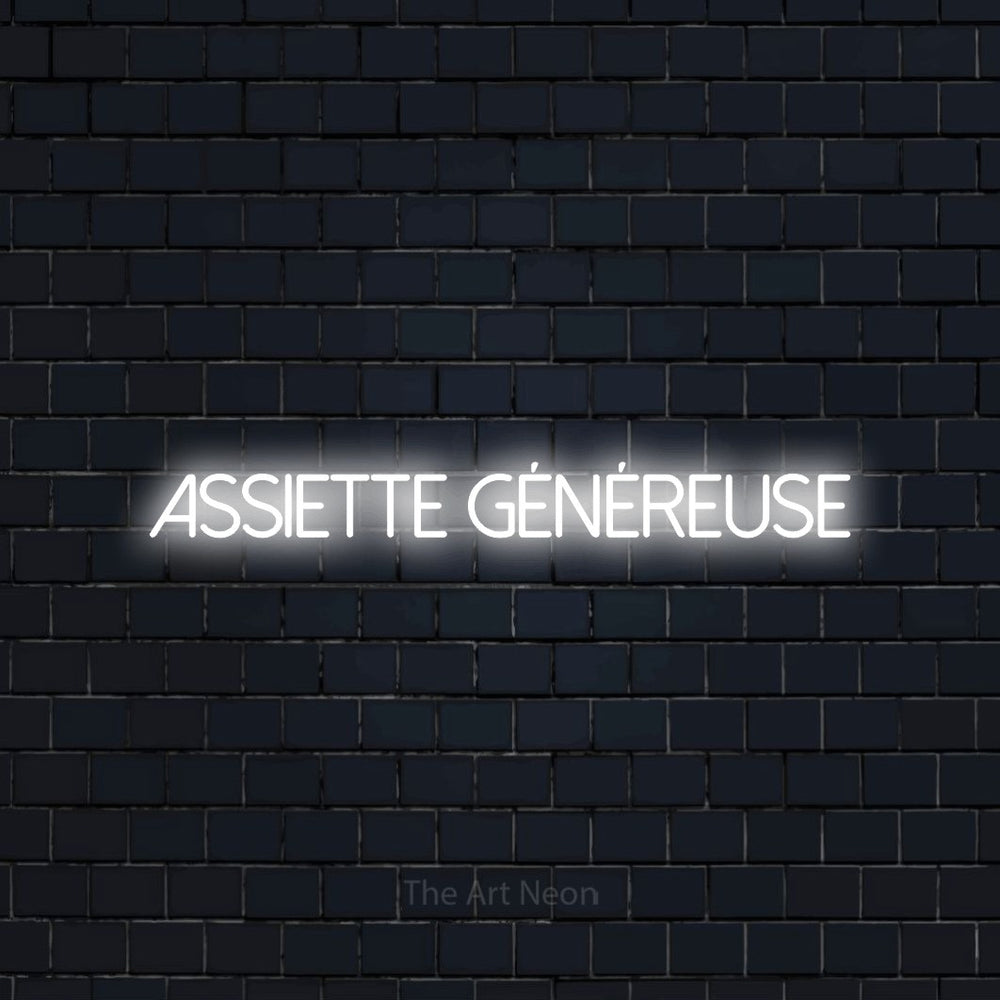 Assiette généreuse – Restaurant LED Neon Sign